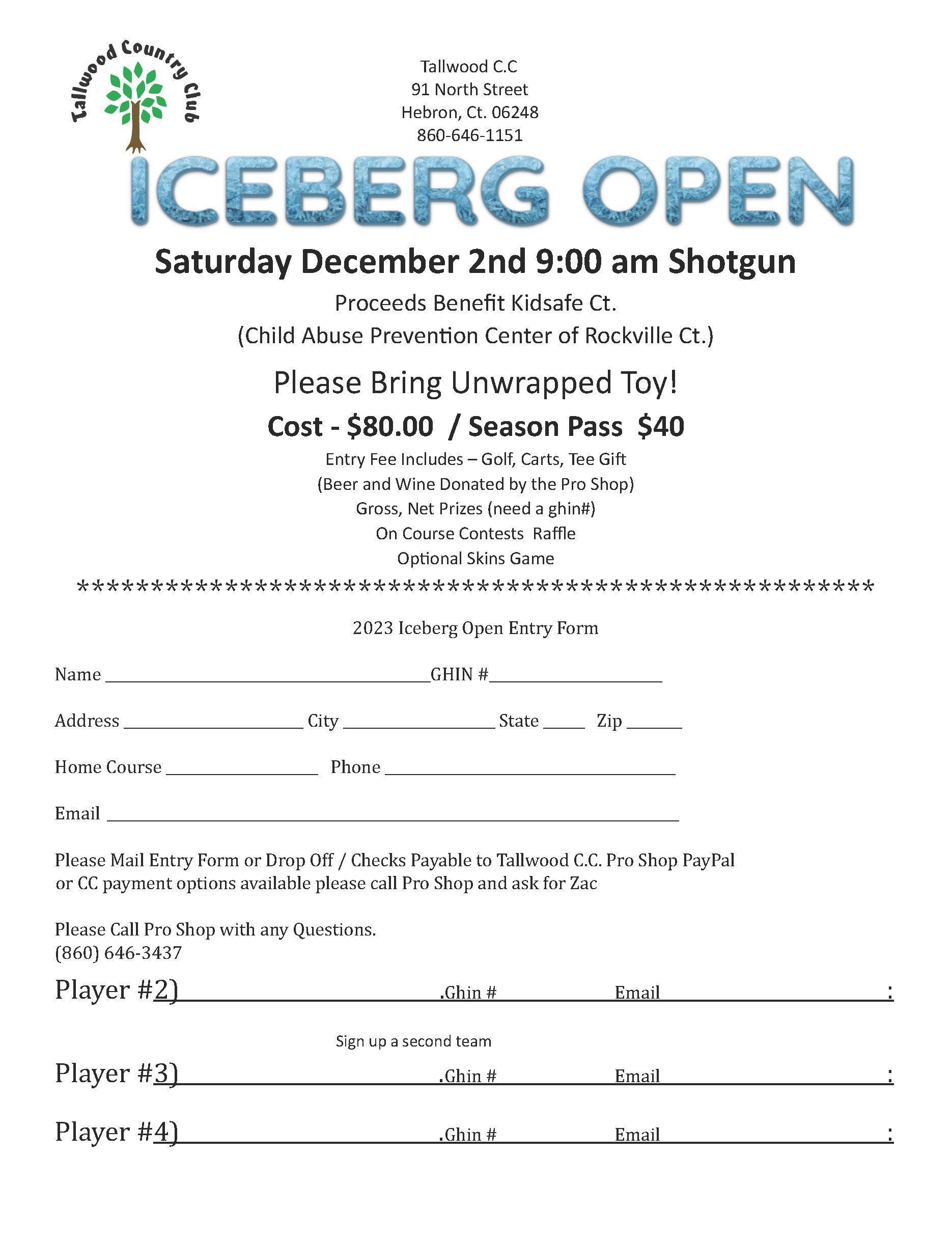 Iceberg Open Tallwood Country Club